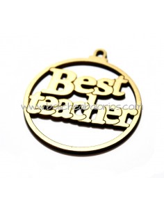 Medallon madera "Best Teacher"