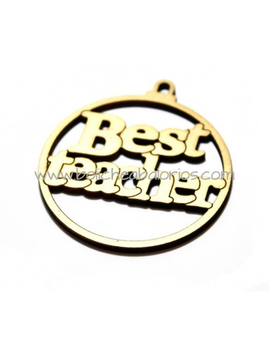 Medallon madera "Best Teacher"